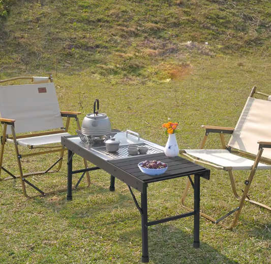 Opvouwbare Campingtafel – Aluminium Picknicktafel, 89,5 cm