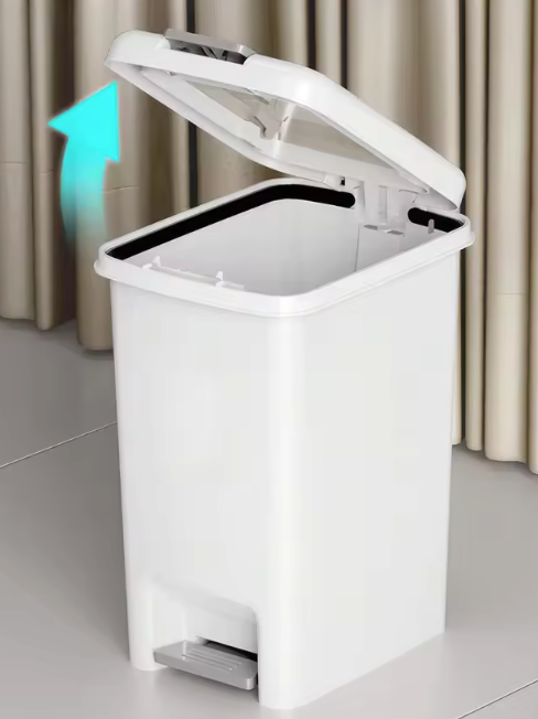 Kunststof Pedaalemmer – Compacte Afvalbak voor Woon- en Werkruimtes