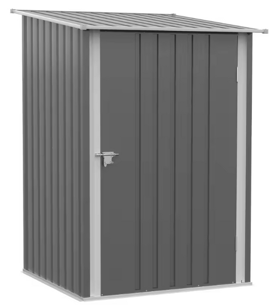 Compacte Stalen Tuinschuur – 100 x 103 x 160 cm, Weerbestendig en Afsluitbaar met Schuin Dak