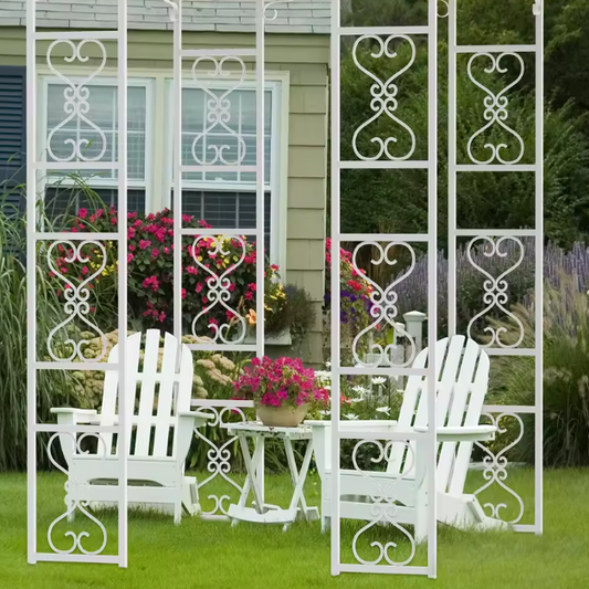 Metalen Tuinpergola met Luifel – 180×180×270 cm, Herbruikbare Bruiloftsboog met Waterdichte Overkapping