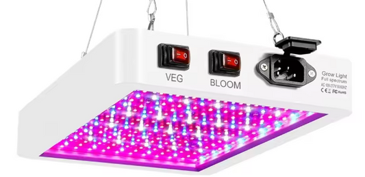 2000W LED Groeilamp voor Kamerplanten – Volledig Spectrum met Dubbele Schakelaar, Waterdicht en Perfect voor Bloemen, Groenten en Fruit
