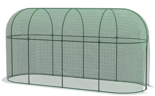 Net Plantbeschermingstent 3x1m – Winddicht, Insectenwerend, Stalen Frame voor Tuinplanten