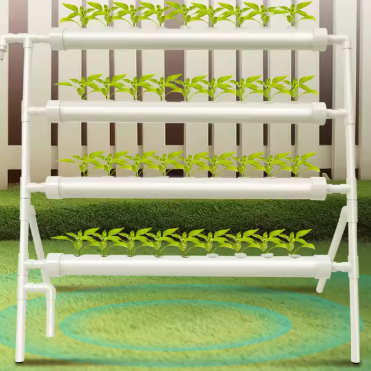 Hydrocultuur Groeisysteem – 36 Gaten, 4 Niveaus, PVC, Automatisch Irrigatiesysteem voor Groenten en Kruiden