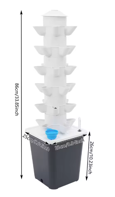 Hydrocultuur Kweekset met 30 Gaten en 6 Niveaus – Grondloze Groeioplossing voor Planten, Groenten en Kruiden