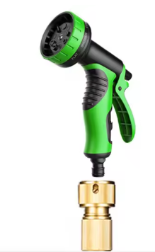 100FT Uitbreidbare Tuinslang met Hogedrukmondstuk – Messing Fittingen, Voor Tuin, Auto en Huisdierreiniging