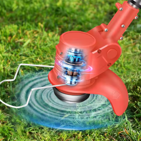 Draadloze Grasmaaier 280W – Lichtgewicht Intrekbare Elektrische Maaier met 10 Metalen Messen en 1500mAh Batterij voor Tuinonderhoud