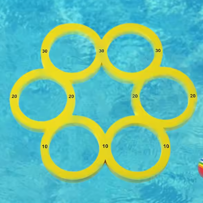 Drijvende Gooispel Set met 10 Ballen – Zwembad Waterspeelgoed voor Kinderen en Volwassenen