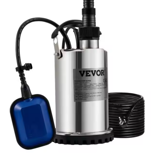 Dompelpomp voor Waterafvoer – 550W tot 2200W, Geschikt voor Zwembaden, Kelders en Bubbelbaden