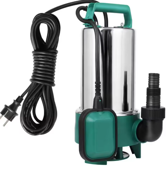 RVS Dompelpomp – 1100W, 16500 L/u, Vlotterschakelaar 35 mm