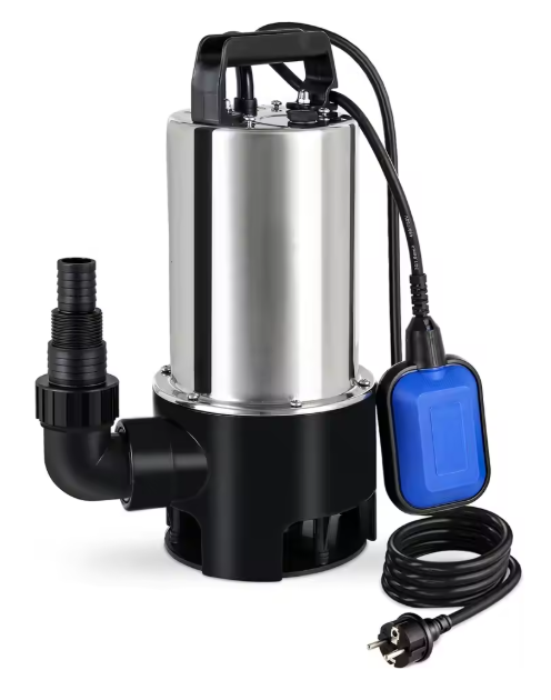 RVS Dompelpomp – 1100W, 16500 L/u, Vlotterschakelaar 35 mm