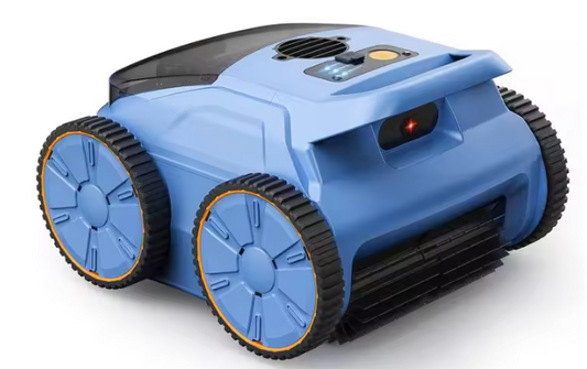 Draadloze Robot Zwembadreiniger – Krachtige Zwembadstofzuiger met 45.000 Pa Zuigkracht, 150 Minuten Werktijd & Wandklimfunctie, Geschikt tot 200 m²