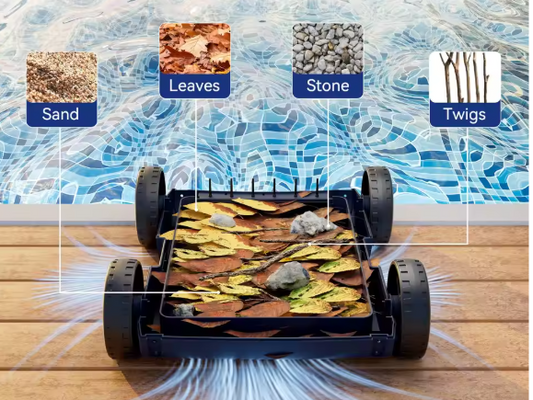 Draadloze Robot Zwembadreiniger – 45.000 Pa Zuigkracht, 180 W Motor, Tot 180 Minuten Werktijd, Geschikt voor Zwembaden tot 200 m²