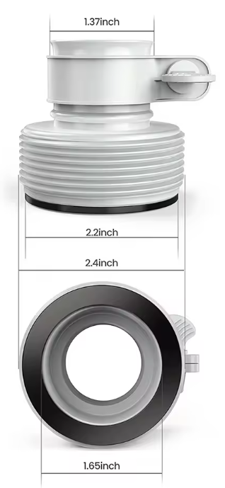 Zwembadslang Adapter Set – 1,25 cm naar 3,8 cm Pomp- en Filteraansluiting