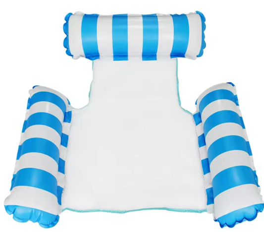 Opblaasbare Zwembad Hangmat – Drijvende Ligstoel met Mesh Zitting, Comfortabel & Stevig, Voor Zwembad en Strand