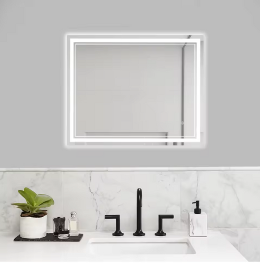 LED Badkamerspiegel 70×90 cm – Anti-Fog, Dimbaar & Verstelbaar Licht