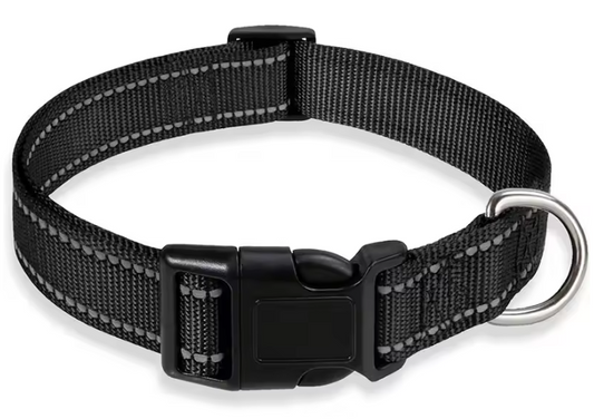 Reflecterende Nylon Hondenhalsband – Verstelbaar & Veilig voor Kleine en Middelgrote Honden