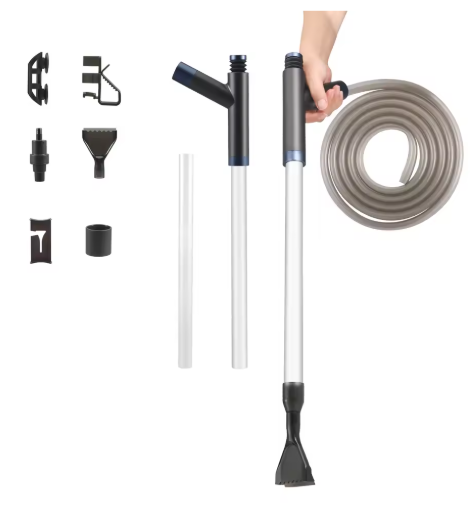 Multi-in-Één Aquarium Reinigerset – Zandwasser, Waterwisselaar & Algenverwijderaar met 2m Slang