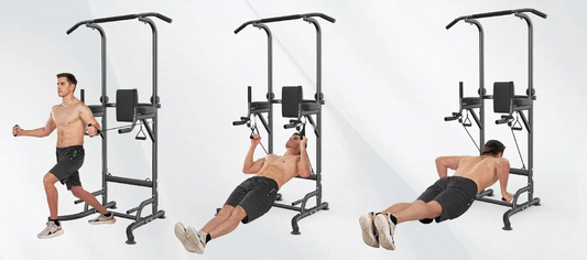 Multifunctionele Power Tower – Dip Station & Pull Up Bar voor Thuisfitness