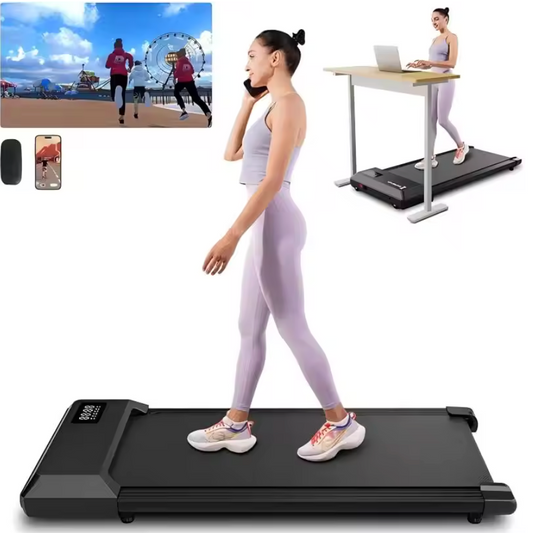 Loopband Onder Bureau – Stille Walking Pad met App & Afstandsbediening, 136 kg Draagkracht