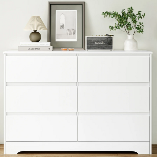 Ladekast met 6 Lades – Houten Dressoir voor Slaapkamer, Woonkamer & Hal