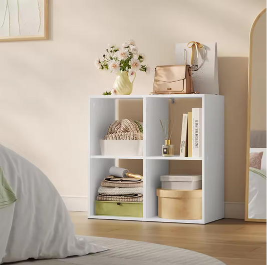 Kubus Boekenkast – Vrijstaand Opbergrek van Hout, Modern & Multifunctioneel 60×60×29 cm