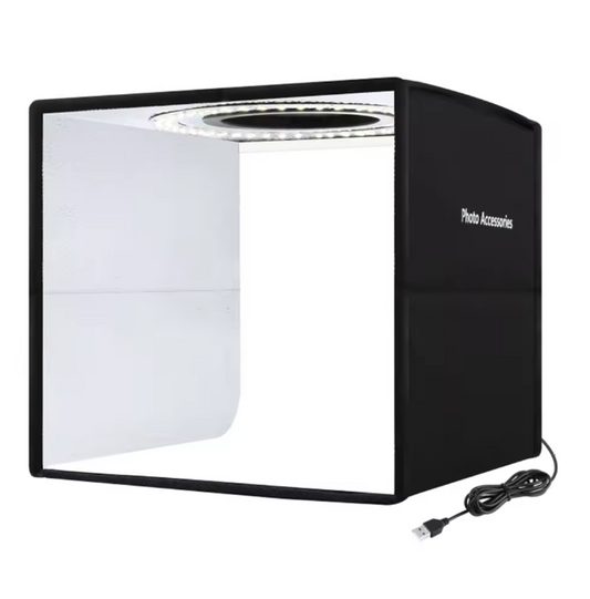 Draagbare Fotostudio Lightbox – Opvouwbare LED Fototent met 12 Achtergronden