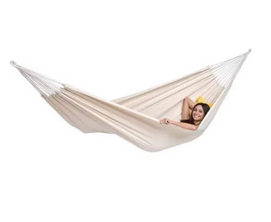 Lichtgewicht Canvas Camping Hangmat 2 Personen – 260×150 cm – Ademend Polyester – Met Draagtas