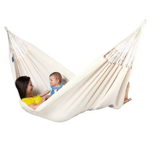 Lichtgewicht Canvas Camping Hangmat 2 Personen – 260×150 cm – Ademend Polyester – Met Draagtas