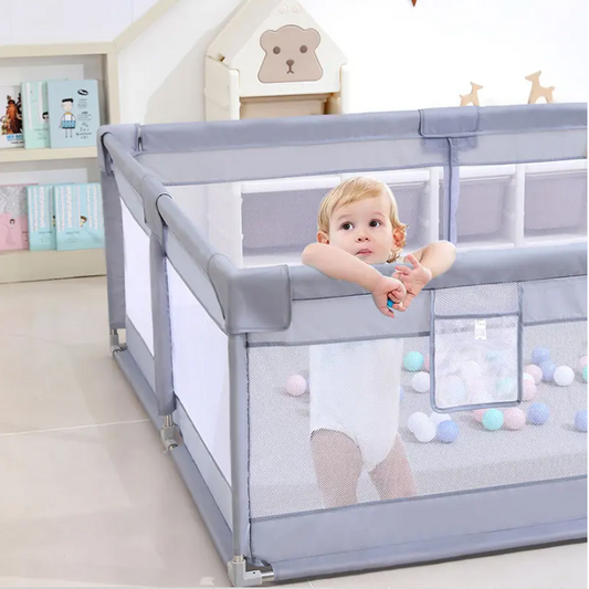 Veilige Baby Box / Kinder Speelhek – Speelruimte met Schuimbescherming voor Kinderen van 0–6 Jaar