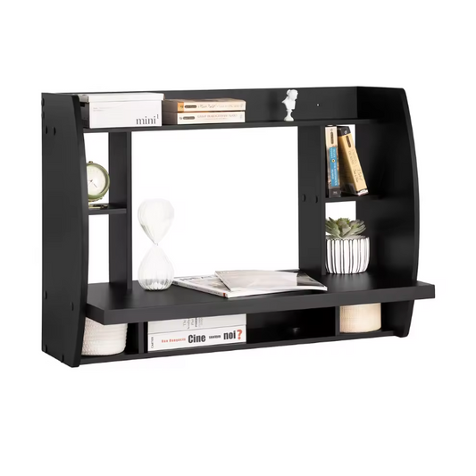 Wandtafel met Opbergruimte – Compact Bureau met Kabeldoorvoer