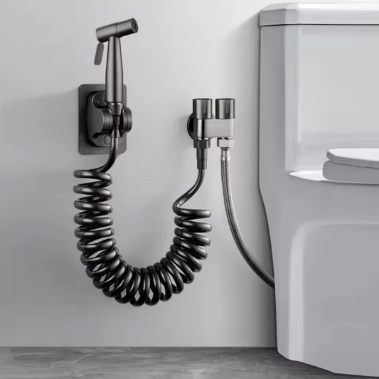 Handheld Toilet Bidet Douche Set met Handspuit – RVS, Zelfreinigend en Zonder Boren