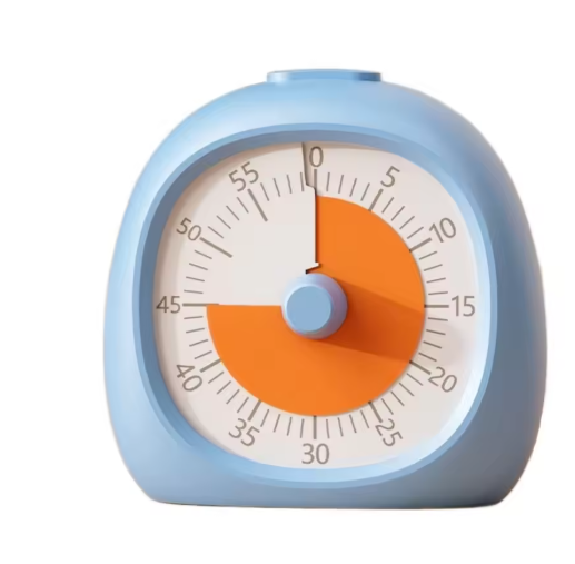 Visuele Timer 60 Minuten – Stille Countdown Klok voor Keuken, Studie en Werk
