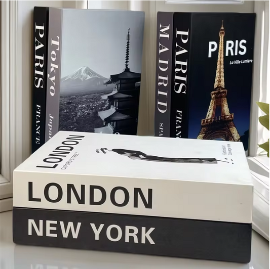 Decoratieve Faux Boek Opbergdoos – Luxe Interieurdecoratie voor Salontafel en Boekenkast