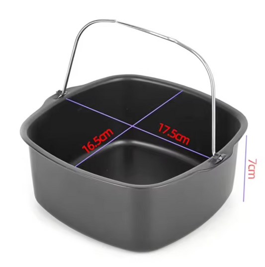 Airfryer Bakvorm met Antiaanbaklaag – Ronde Cake Bakpan voor Airfryer en Oven