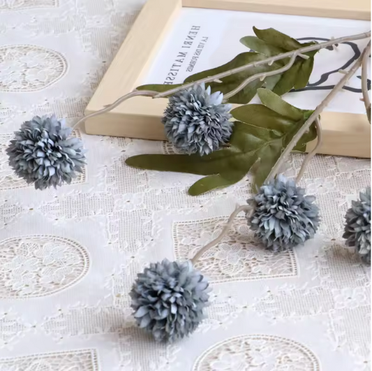 5-Hoofdige Paardenbloem Kunstbloem – Decoratieve Bloemsteel voor Bruiloft en Interieur