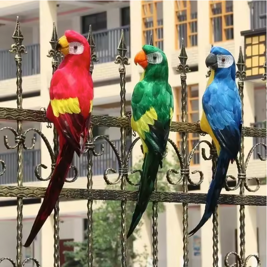 Realistische Papegaai Tuindecoratie – Handgemaakt Vogel Ornament voor Tuin, Balkon en Interieur