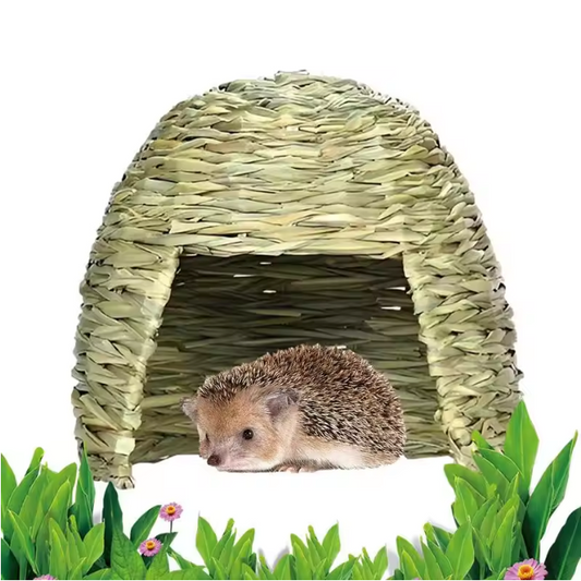 Natuurlijk Grashuis voor Konijnen en Knaagdieren – Opvouwbare Schuilplaats en Speelhuis