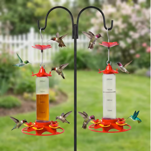 Kolibrievoeder Hangend 350 ml – Met 5 Voederpoorten en Mierenwerend Ontwerp