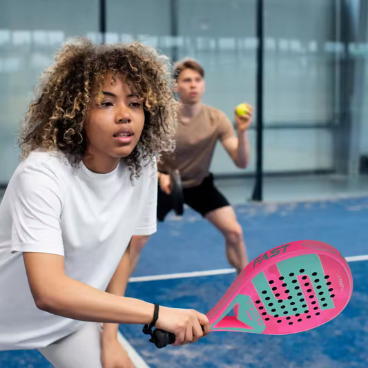 Padel Racket Carbon Fiber – EVA Memory Foam Core Lichtgewicht en Krachtig
