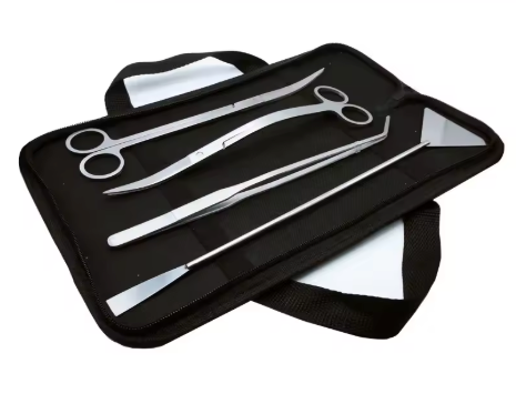 Aquarium Tools Set – RVS Aquascape Gereeadschap met Schaar, Pincet en Schep voor Plantenonderhoud