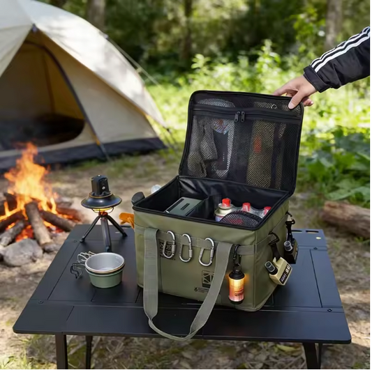 Opvouwbare Camping Opbergbox 40L – Organizer voor Outdoor, Picknick en Keuken