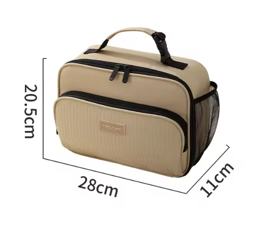 Geïsoleerde Lunch Tas – Compacte Bento Koeltas met Aluminium Binnenlaag voor Werk en School