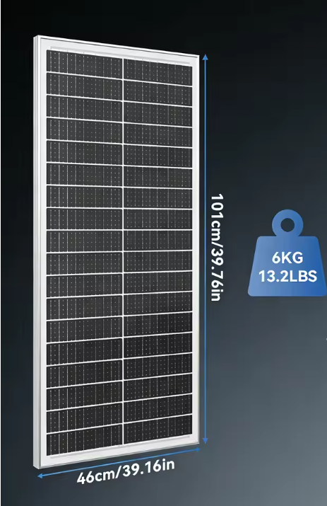Monokristallijn Zonnepaneel 100W – Efficiënt Solar Paneel voor Accu en Off-Grid Gebruik