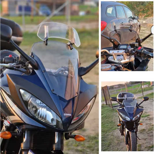 Motor Windscherm Verlenging – Universele Winddeflector Verstelbaar en Transparant