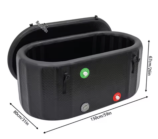 Opblaasbaar IJsbad – Grote Cold Plunge Tub 370L met Pomp
