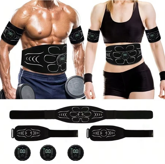 EMS Spierstimulator – Buiktrainer en Elektrische Fitness Massage Band