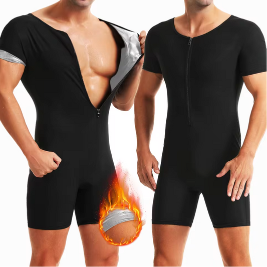 Sauna Pak Heren – Zweetpak Fitness Jumpsuit voor Training en Afslanken