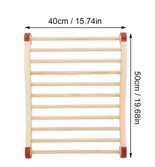 Sauna Rugsteun Hout – Ergonomische S-Vorm Backrest 40x50 cm