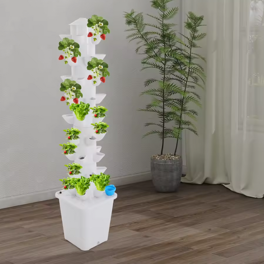 Hydrocultuur Toren Kweeksysteem – 45 Plantplaatsen, Verticale Hydrocultuur Kweekset met Waterpomp
