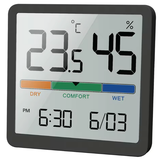 Digitale Hygrometer Thermometer – LCD Binnenklimaat Meter met Comfort Indicator